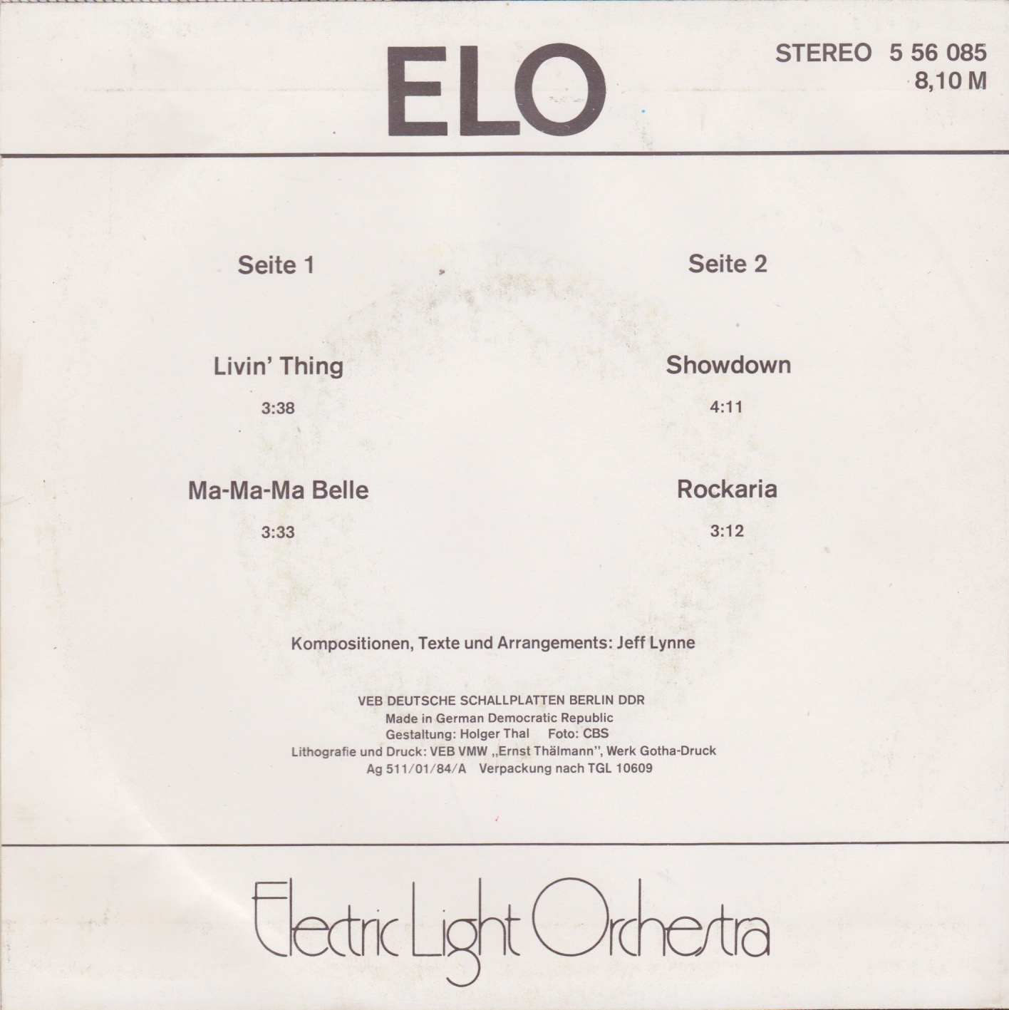 Electric Light Orchestra - Livin' Thing, Releases